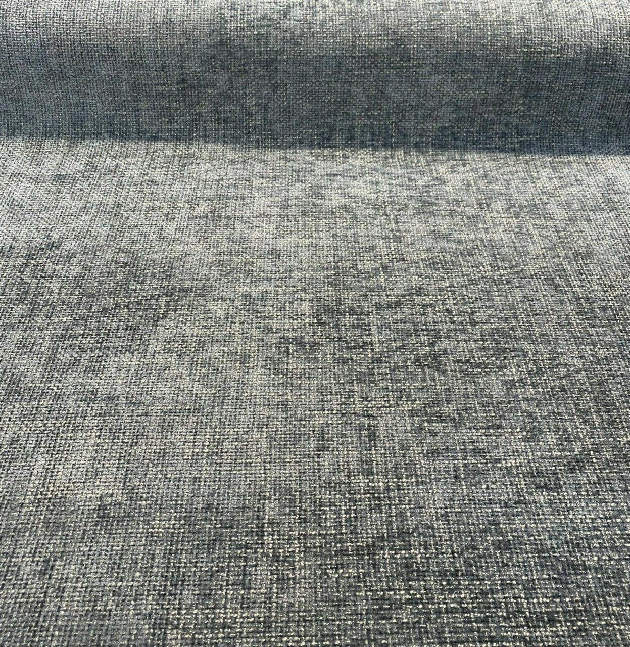 1 Yard Soft Tweed Mont Clair Gray Battleship Chenille Upholstery Fabric 100% Polyester 56 Inches Wide